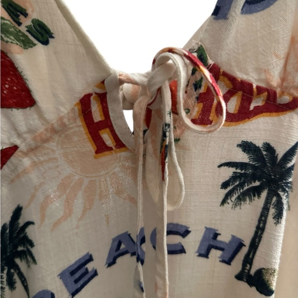 Paper Heart Womens Summer Maxi Dress Size XS FRESH FRUITS Sexy Back - Picture 4 of 12